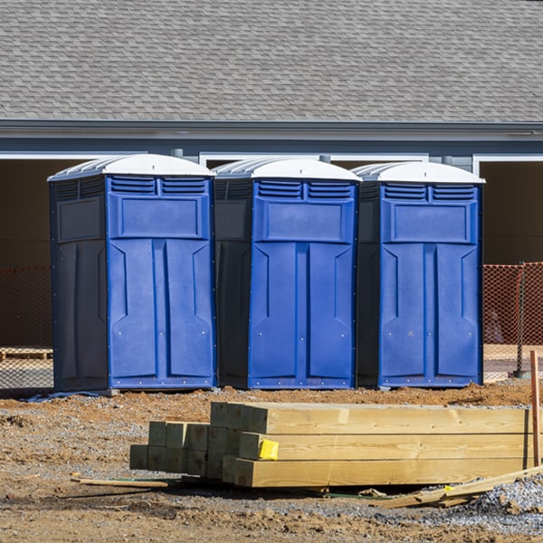 are there any restrictions on where i can place the portable toilets during my rental period in Hamilton MI